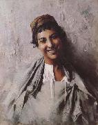 Jeune fille souriant (mk32) Georges Gaste